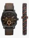Fossil | Men's Machine Quartz | Stainless Steel Chronograph Watch | Brown