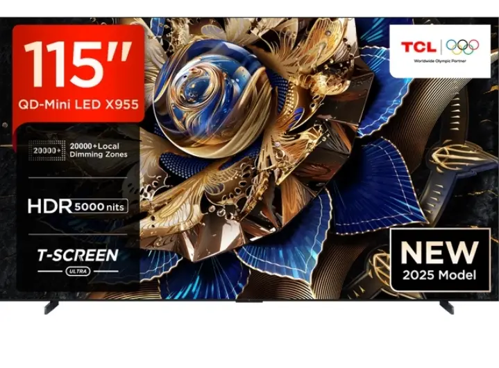 TCL | 115-inch | Ultra HD 4K Mini LED Smart Google TV | 291 cm