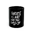 MG Motivational Black Ceramic Mug