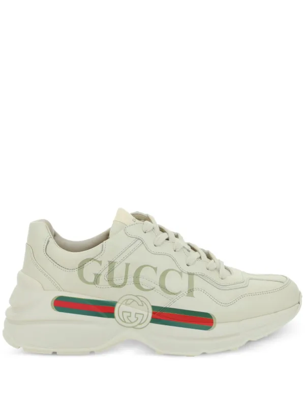 GUCCI | Rhyton Logo–Printed Shoes