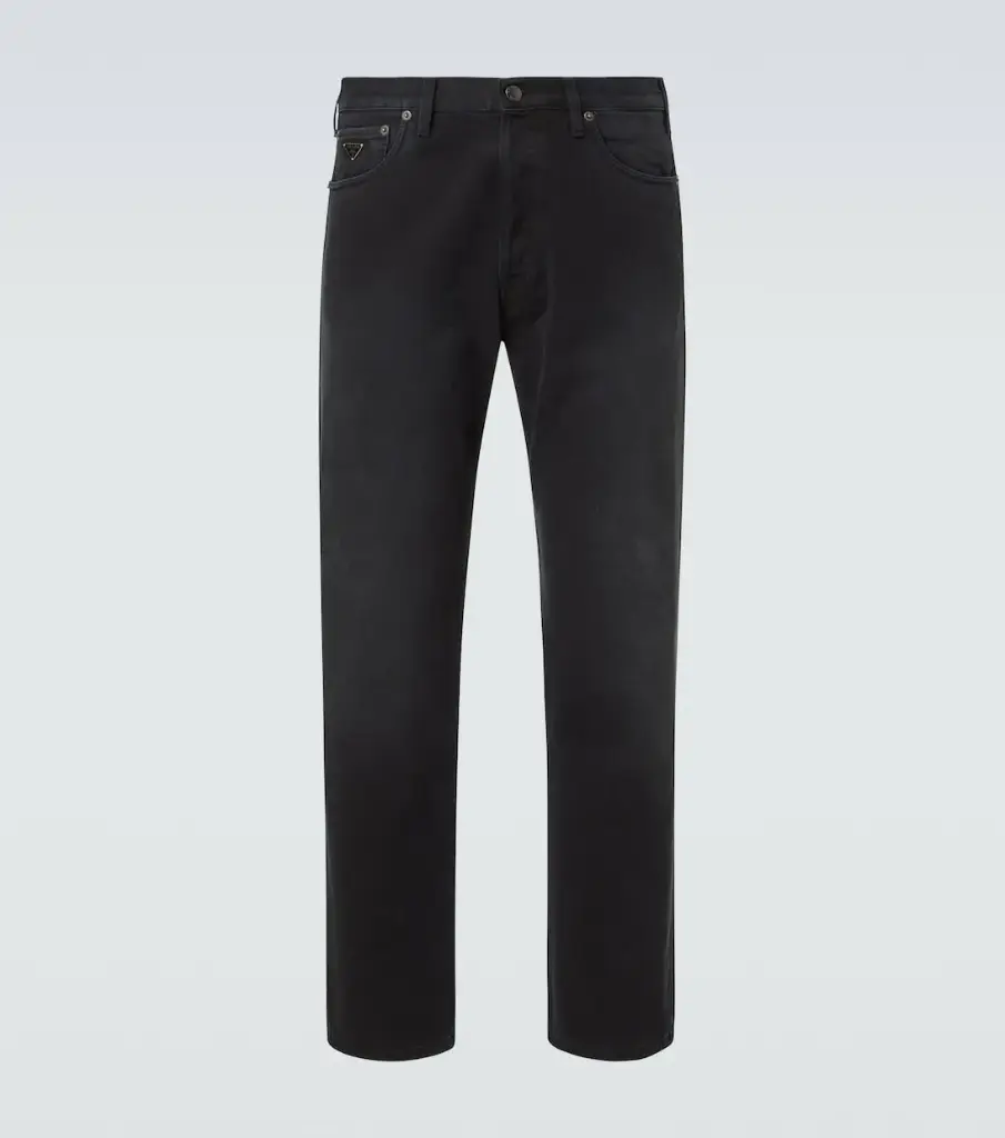 PRADA | Black Charcoal Straight Fit Jeans