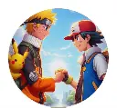 Naruto & Ash | Legendary Friendship Mouse Pad
