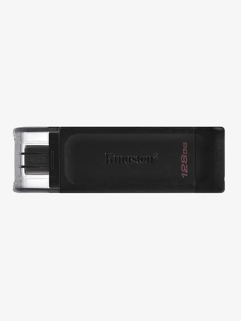Kingston | DataTraveler DT70 | 128 GB Type-C USB 3.2 Flash Drive | Black