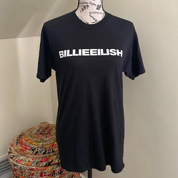 Billie Eilish | Black and White Concert Oversized | T-Shirt