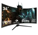ZZA 34" | Ultrawide Curved Gaming Monitor | 21:9 Aspect Ratio | 165Hz Refresh Rate | 1500R Curvature UWQHD Resolution | Adaptive Sync Technology