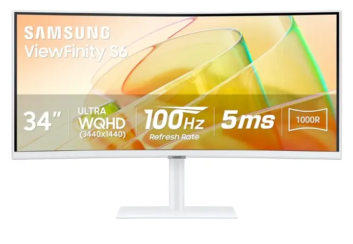 SAMSUNG | 34” Infinity S65TC Series Ultra-WQHD |  1000R Curved Computer Monitor