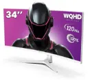 CRUS 34" | Curved Gaming Monitor | 120Hz Refresh Rate | WQHD Resolution | sRGB Color Gamut