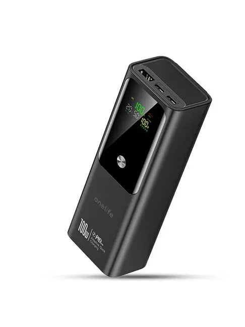 Onelife Power 17 | 20000mAh 100W | Power Bank for Laptop and Mobile | Black