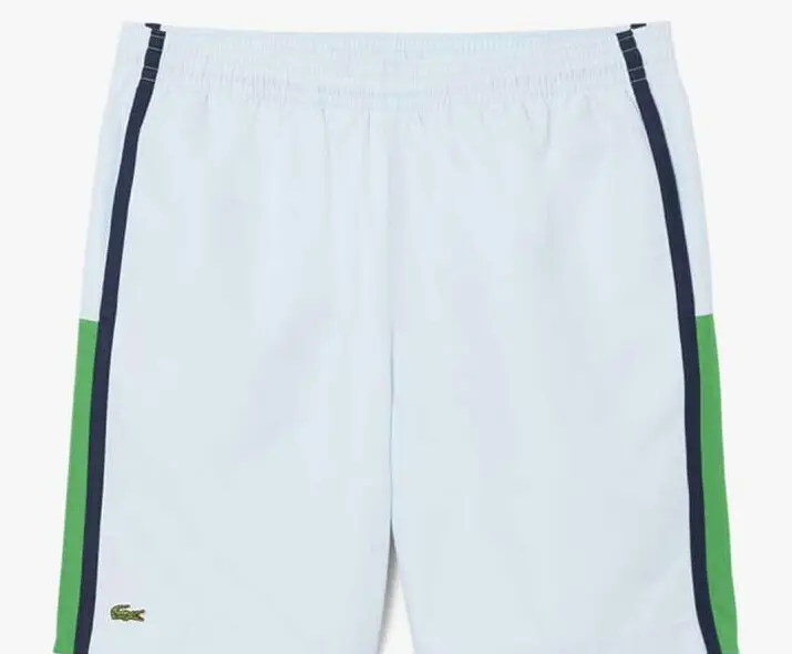 LACOSTE | Green Accent Relaxed Fit Mid-Rise Shorts for Men's