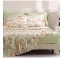 LONAVA Floral | Warm Flower Printed | Queen Size Bed Sheet