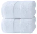 Luxury Bath Sheets Towels | 35x70 Inch | 2 Pack of White Towel