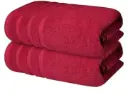 Infinity Exclusives |  Bath Towels Set of 2 | Burgundy 27x54 Inches Towel