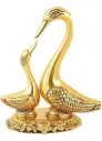 CraftVatika | Love Birds Golden Decorative Showpiece