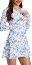 CAGOLA | Floral Oasis Rash Guard Swim Dress