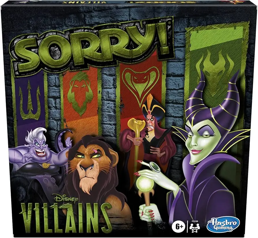 HASBRO Gaming | SORRY ! Board Game Disney Villain Edition