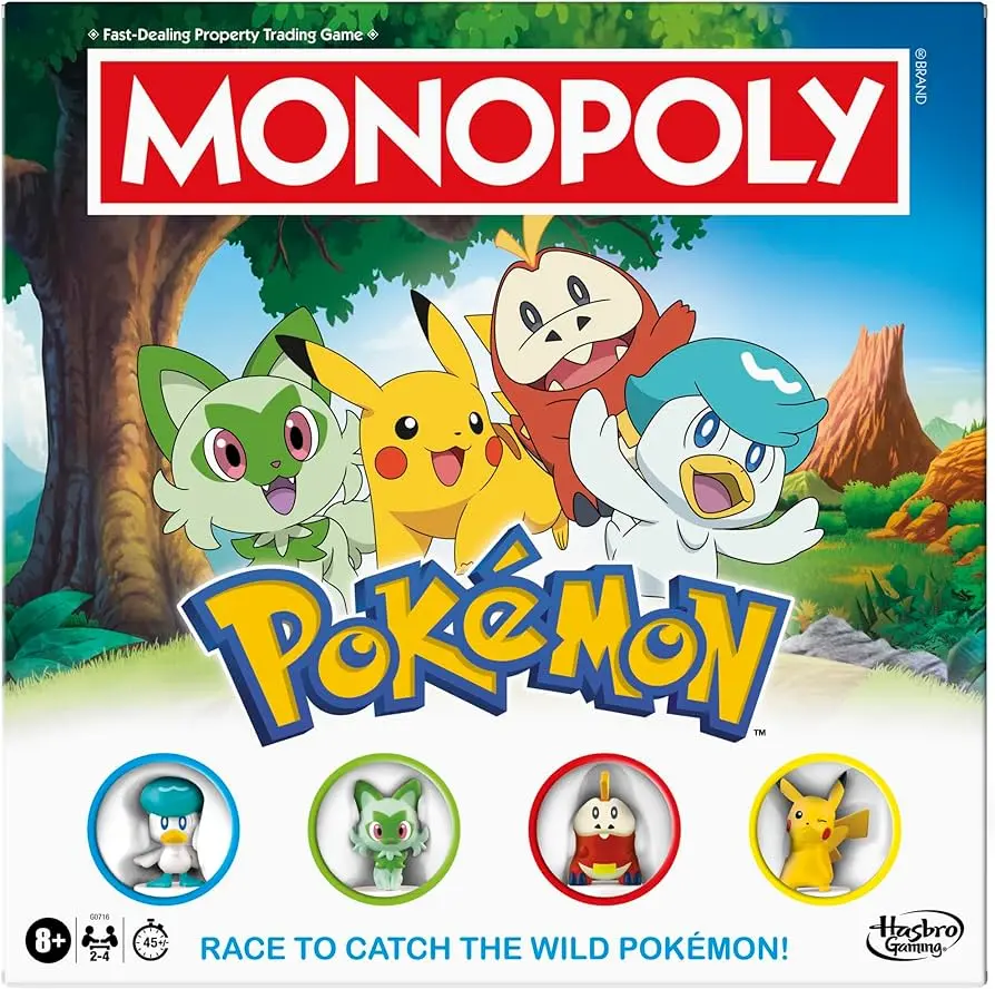 HASBRO GAMING | MONOPOLY Pokemon Edition Board Game