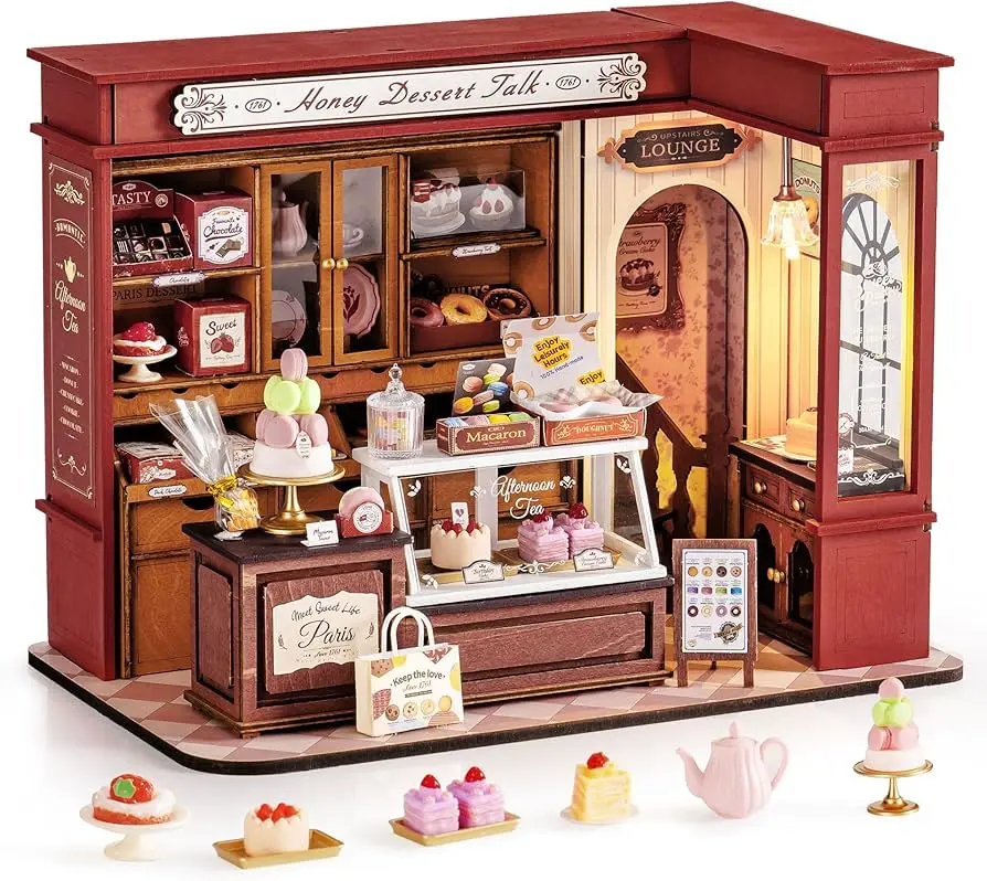 DIY Miniature Cake Shop Model | Honey Desert Talk