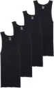 Jockey | Men's Black  Undershirt | Pack of 4