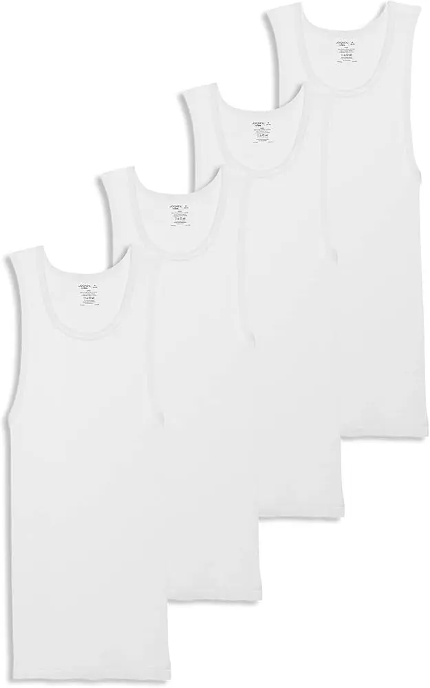 Jockey | Men's White  Undershirt | Pack of 4