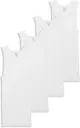 Jockey | Men's White  Undershirt | Pack of 4