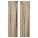 ROSENMANDEL | Room Darkening Curtain | Yellow beige wool