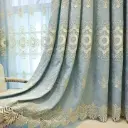 Luxury Thick | Chenille Blackout Embroidered Curtains