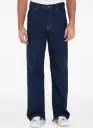 GUCCI | Men's Dark Blue Baggy Fit Denim Jeans