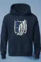 AOT Scout Emblem Navy Blue | Anime Hoodie