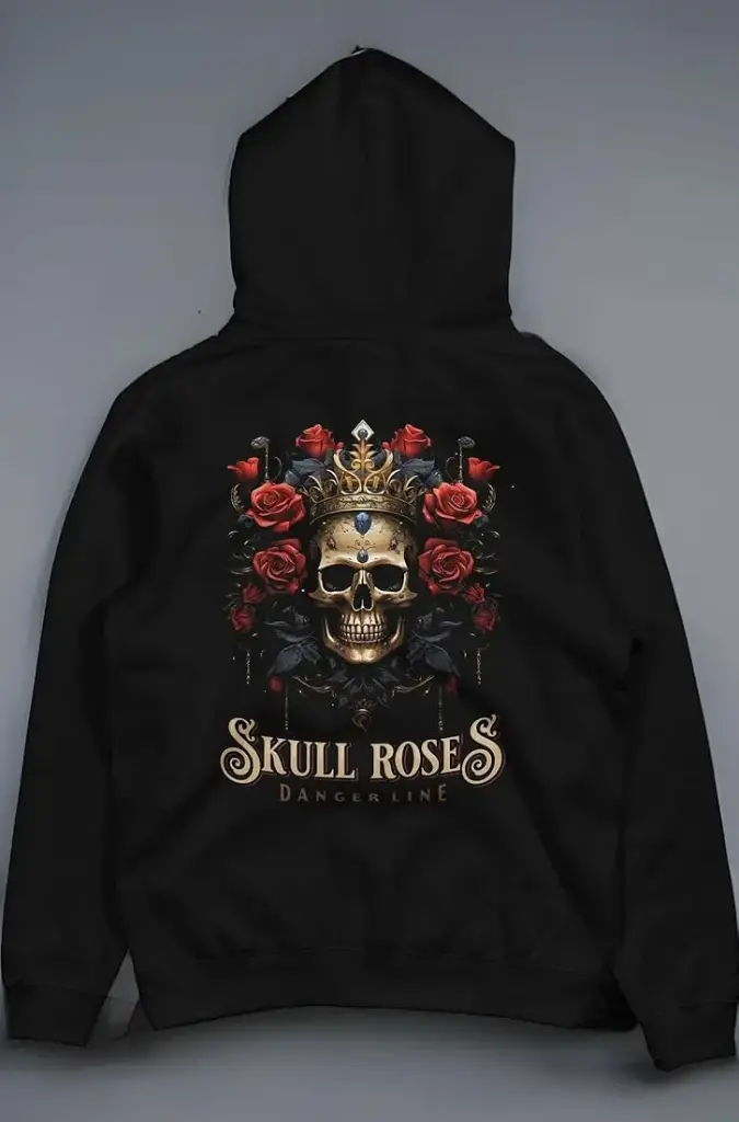 Skull Rose Graphic Printed | Hoodie
