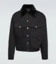 PRADA | Black Shearling Denim Jacket