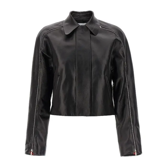 FERRAGAMO | Black Blouson Leather  Jacket