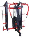 Multi-Functional Strength Training Equipment Set with Red and Black PVC Stack