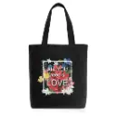 ROUNDSUN | All You Need is Love Canvas Printed | Tote Bag