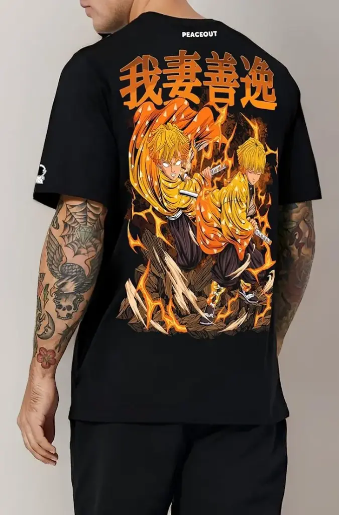 PEACEOUT | Zenitsu's Thunderclap | Anime T-Shirt 