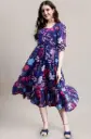 SMOWKYL | Vibrant Vibes Floral Midi Dress 