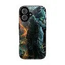 iPhone 15 Wolf Knight Case | Unique Design with Wolf and Knight Theme