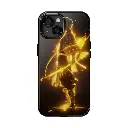 Zenitsu Lightning iPhone 15 Case | Black with Yellow Accents