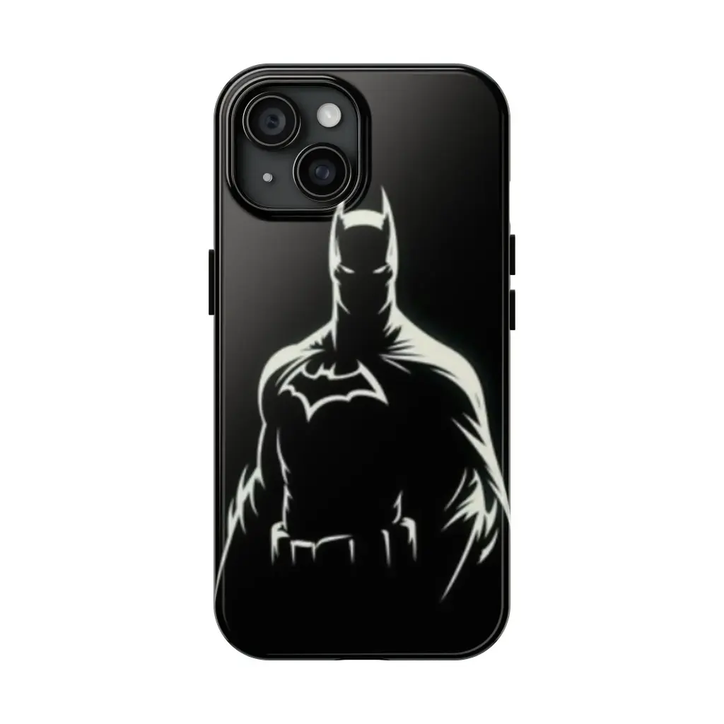 Batman iPhone 15 Case | Black and White Design