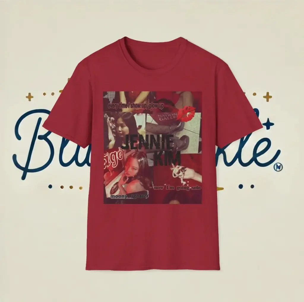Jennie K-pop Theme | Red | T-Shirt 