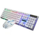 LOVSKOO | Wired Gaming mouse and keyboard | White 