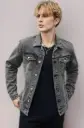 Stone Drift | Washed Charcoal Denim Jacket