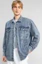 Steel Sky | Light Fade Oversized Denim Jacket