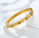 Gold-Plated Stainless Steel Zircon | Bracelet