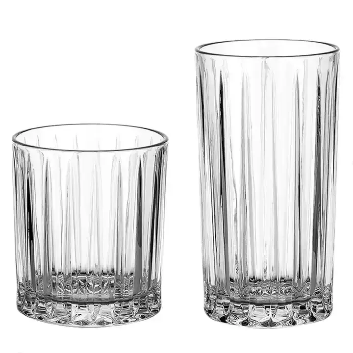 CrystalEdge | Elegant Glass Tumbler Set