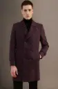 GIVO | Regal Double | Wine Maroon Overcoat