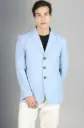 DLANXA | Skyline Charm | Powder Blue Buttoned Blazer