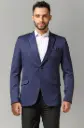 TAHVO | Navy Blue Slim Fit Formal Blazer