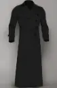 Midnight Elegance | Classic Black Trench Coat