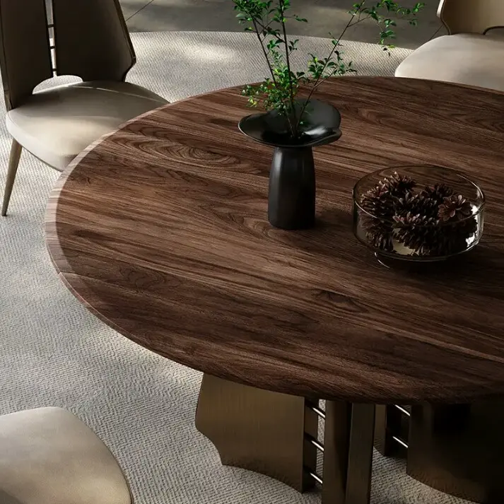 Round Designer Wooden Dining table