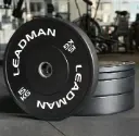 LEADMAN | Weightlifting Barbell Bumper Plates | 15 Kg